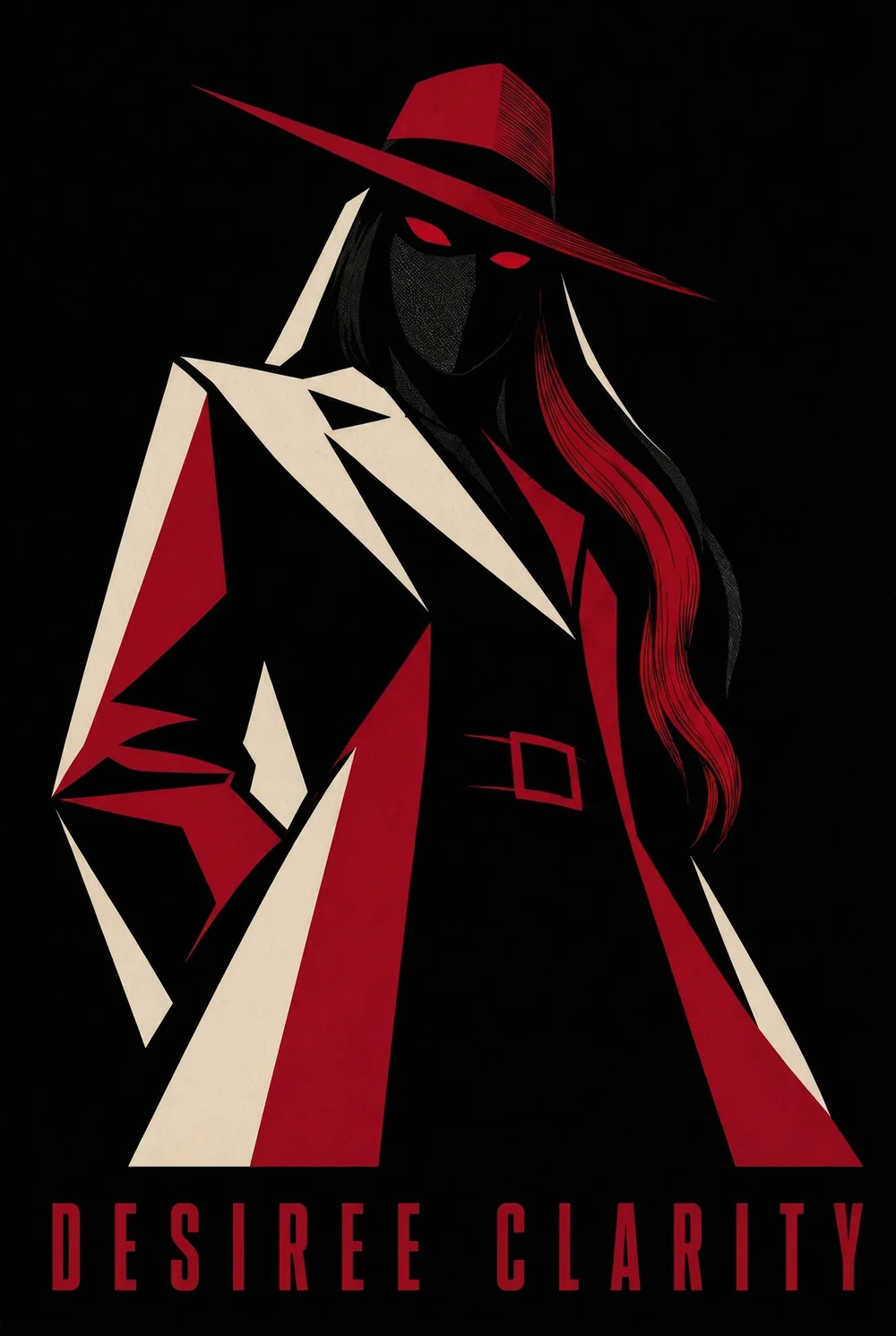 A stark poster of Desiree Clarity