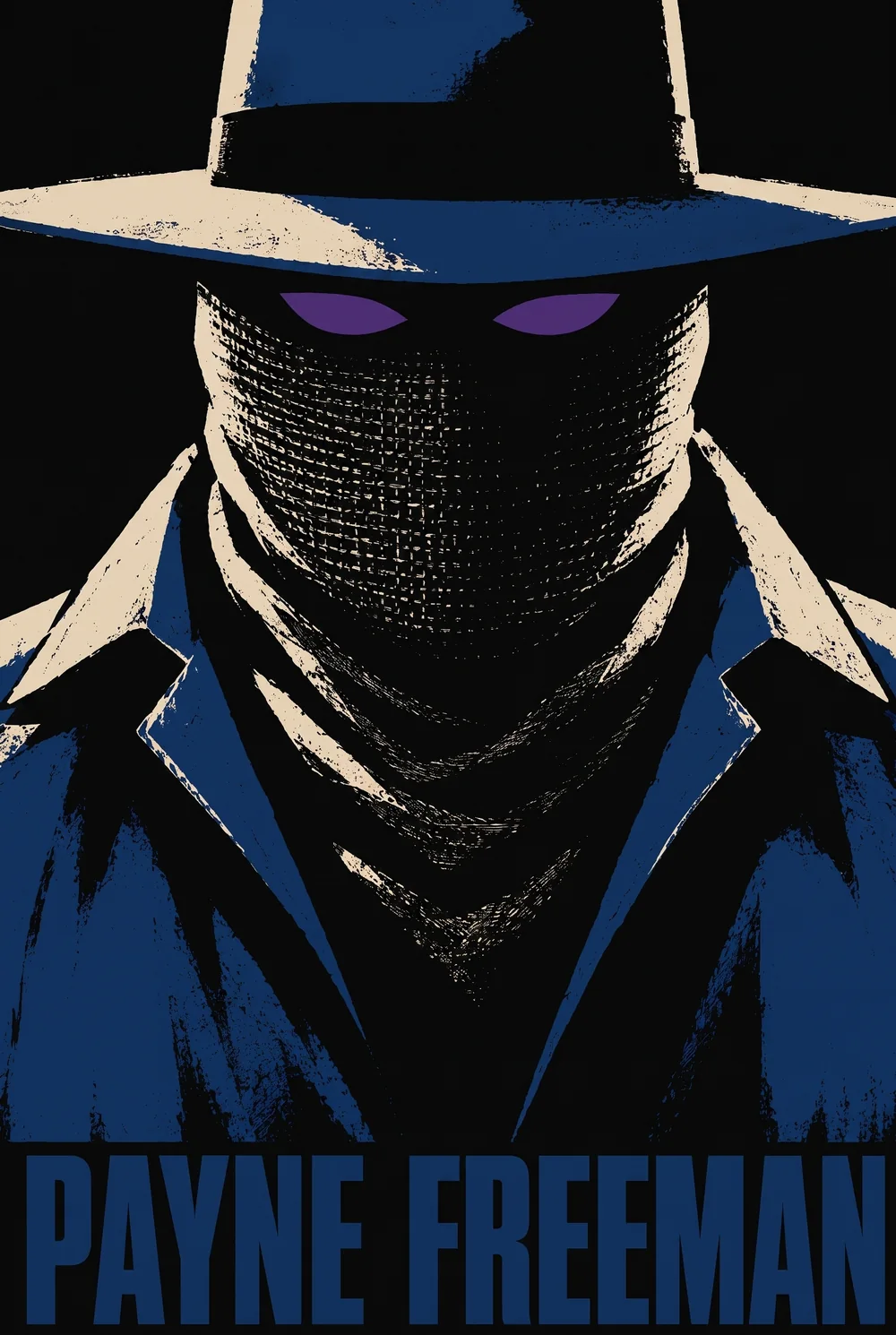 A stark poster of Payne Freeman